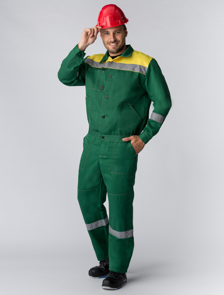 Костюм Легион-1 СОП (тк.Смесовая,210) брюки, зеленый/желтый (б/р)