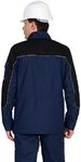 Куртка "Фотон" синяя с черными вставками, с СВ кантом. Ткань смесовая пл.245г/м2 (б/р)